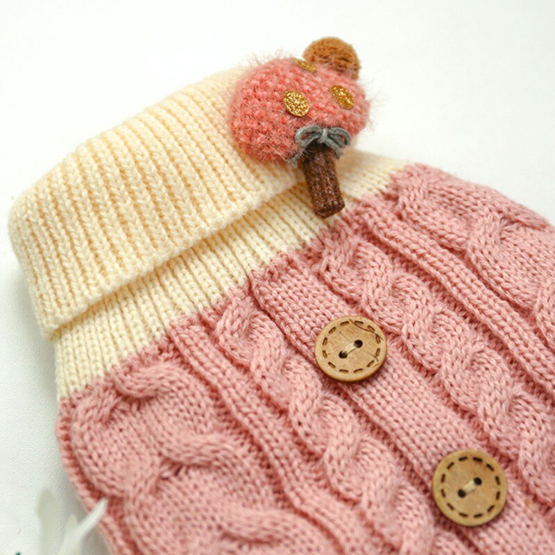 Hiver chien pull chiot vêtements petit chien Chihuahua tricot Crochet fête tissu chien chandail décoration fournitures pour animaux de compagnie