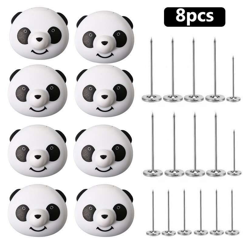 4/8 Stuks Panda Quilt Stand Antislip Nordic Clips Voor Laken Deken Clip Wasknijpers Covers sluiting Clip Houder: 8pcs panda