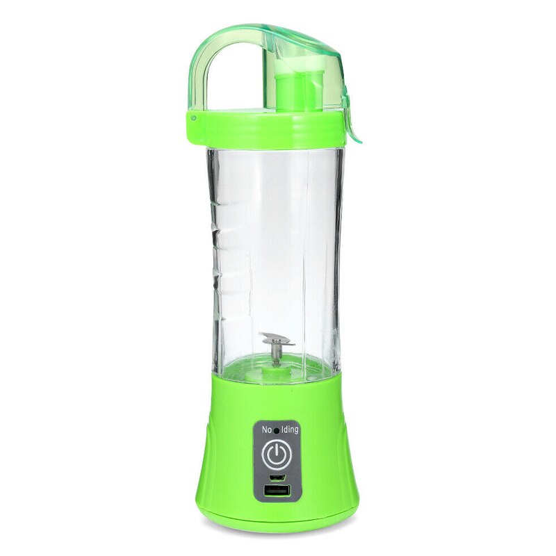 Portable Blender USB Mixer Electric Juicer Machine Smoothie Blender Mini Food Processor Personal Blender Cup Juicer P7Ding: Green