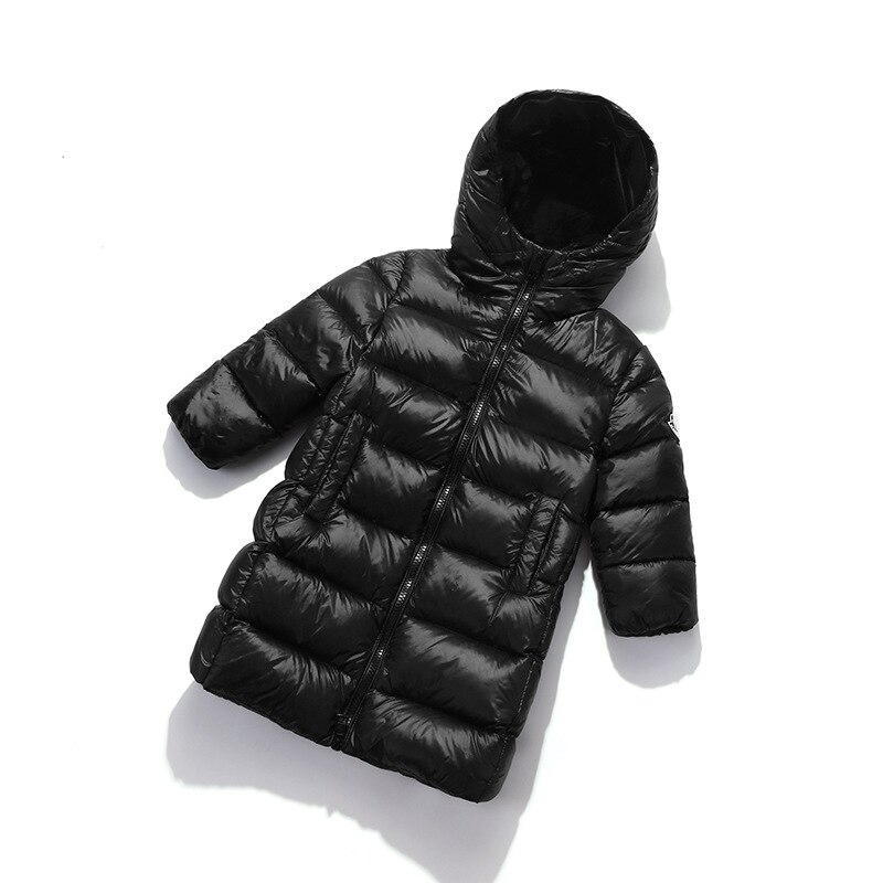 enfants doudoune hiver épaissi à manches longues manteaux pour garçons et filles bébé filles vêtements noir garçons vestes: black / 7T