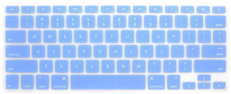 Silikon Tastatur Abdeckung Schutz Haut für Apple Macbook Pro MAC 13 15 Air 13 Weiche tastatur aufkleber 9 Farben: Blue Air 11