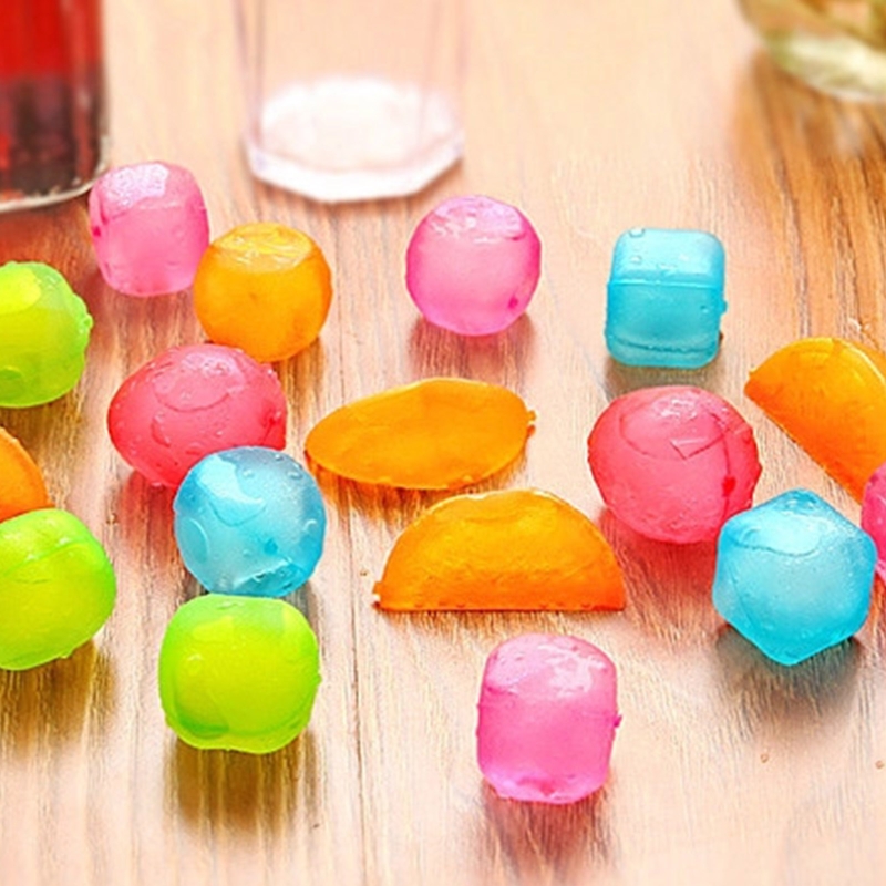 Cubitos de hielo reutilizables de grado piezas, cubos de hielo de plástico no diluidos, lavables, para Picnic y Camping, 6 unidades