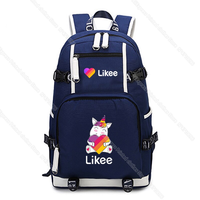 Casual Russia Style Likee Backpack Daily Back to School Mochila LIKEE Teens Boys Girls Rucksack: 15