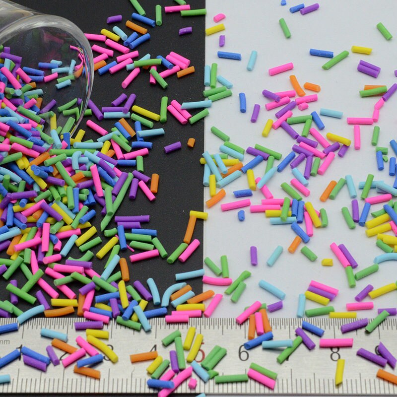 100 G/partij Polymeer Clay Lange Sprinkles Kerst Mix Voor Ambachten Maken, Diy: 500g mix 2