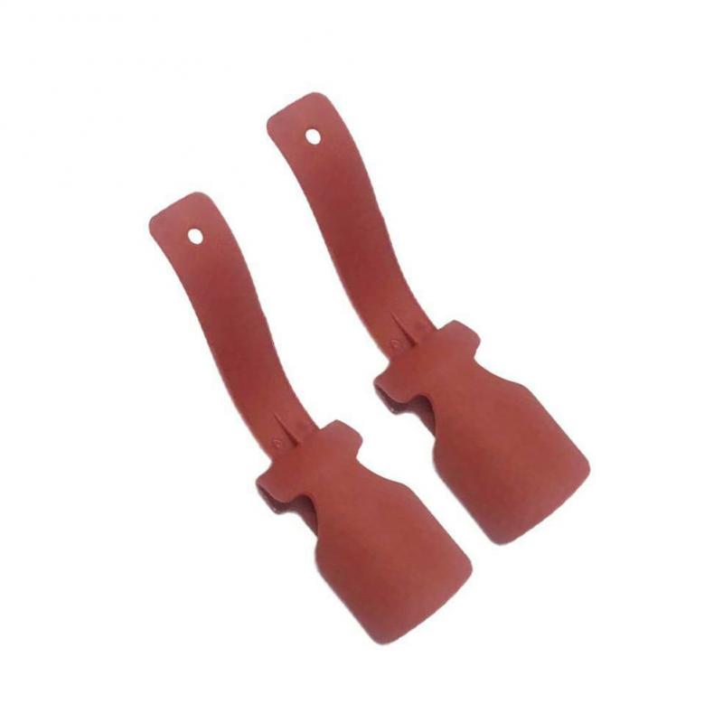 2PCS Shoe Lifter Unisex Shoehorn Is Easy To Put On And Take Off The Shoes Strong Non-slip Auxiliary Tool Shoe Corner Lifter: 2Pcs Red