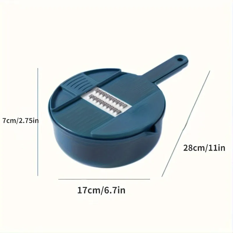 Picadora de verduras multifuncional 9 en 1, máquina trituradora y rebanadora manual de zanahorias y patatas, picadora de rábanos, herramienta de cocina