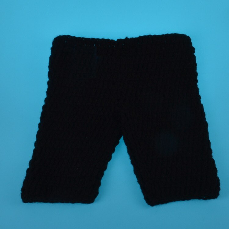 Virka nyfödd baby fotografering rekvisita bebis pojkar fotboll outfit stickade baby hatt byxor set gratis storlek för 0-3m mzs -15046