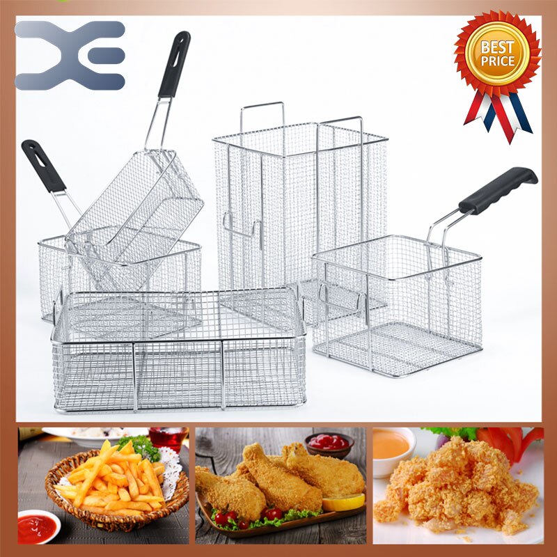 36cm * 25cm * 10cm edelstahl friteuse bildschirm rahmen platz Filter Netz verschlüsseln sieb förmigen Braten korb friteusen vermaschten