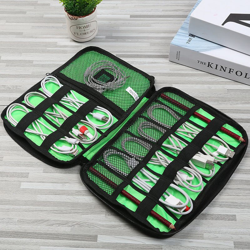 Digital Cable Bag Men Travel Gadgets Pouch Power Cord Charger Headset Organizer Drive Electronic Suitcase Accessories