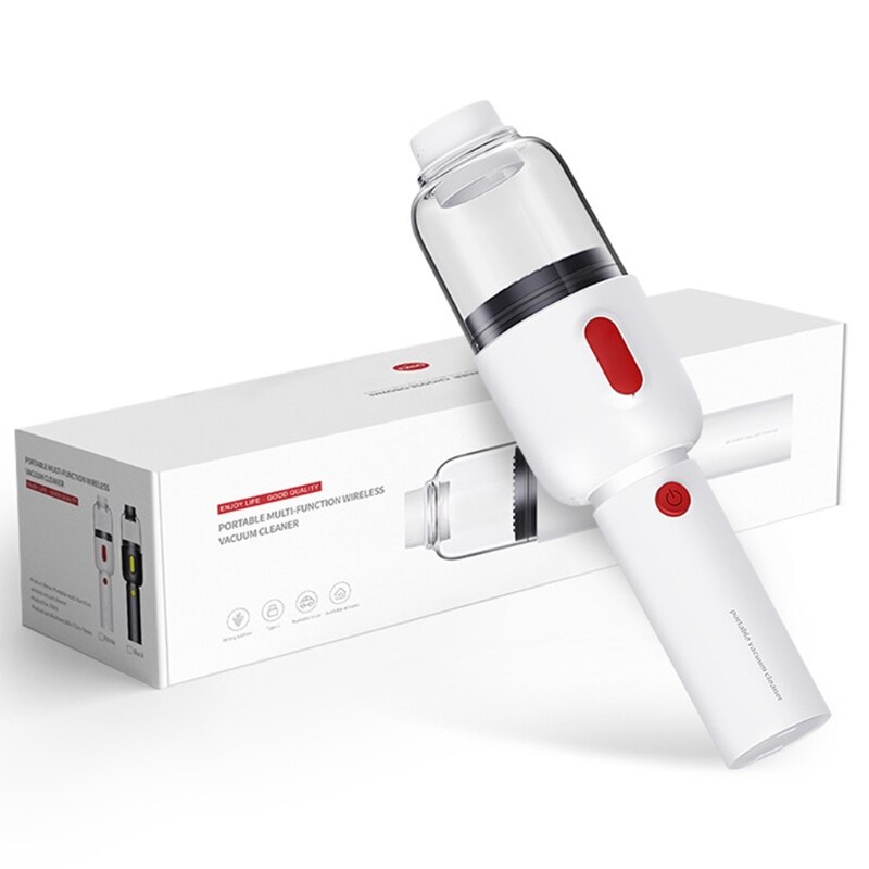 2022 Handheld Cordless Car Vacuum Cleaner Rechargeable Mini Dust Collector Remover: White