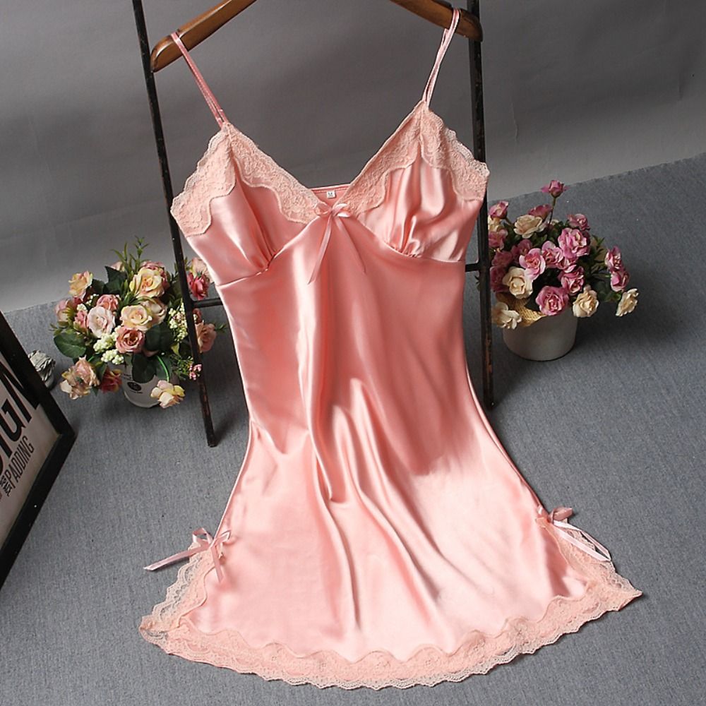 Sexy Kant Patchwork Camisola Lingerie Nachtjapon Trouwjurk Slaapkleding Nachthemd Kleding Dames Nachthemden Sexy Nachtkleding