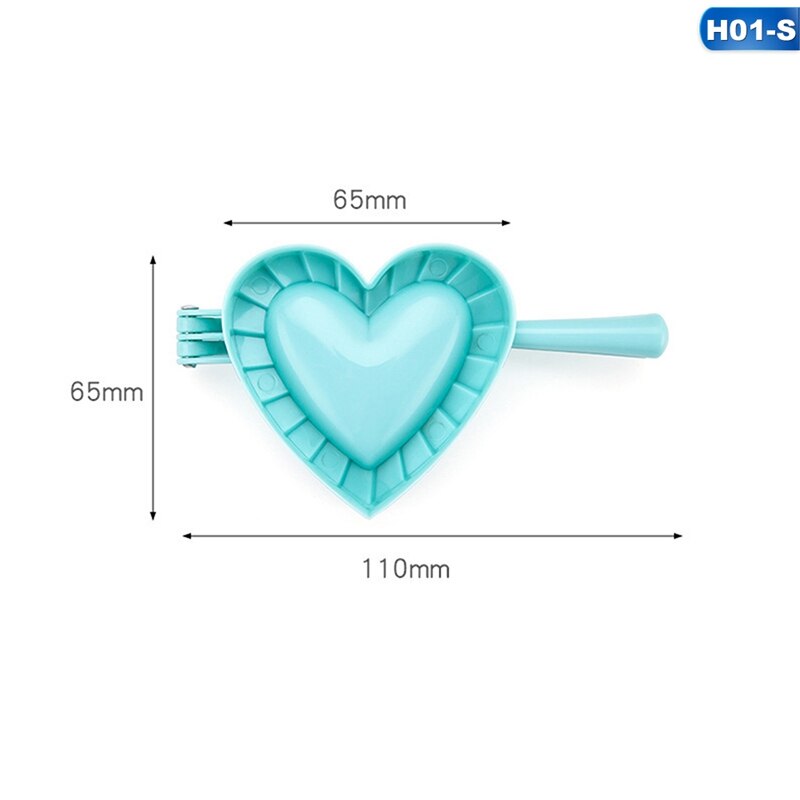 Pour S/M/L 3 modèle boulette moule coeur papillon fleur forme bricolage boulettes faisant pâte presse tarte boulette Ravioli moule cuisine: Heart S