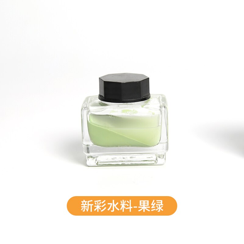 Ceramic Art Pigment Overglaze Color Water-soluble Color Pigment Low Temperature Overglaze Ceramic Painting Material: Light green  15ml