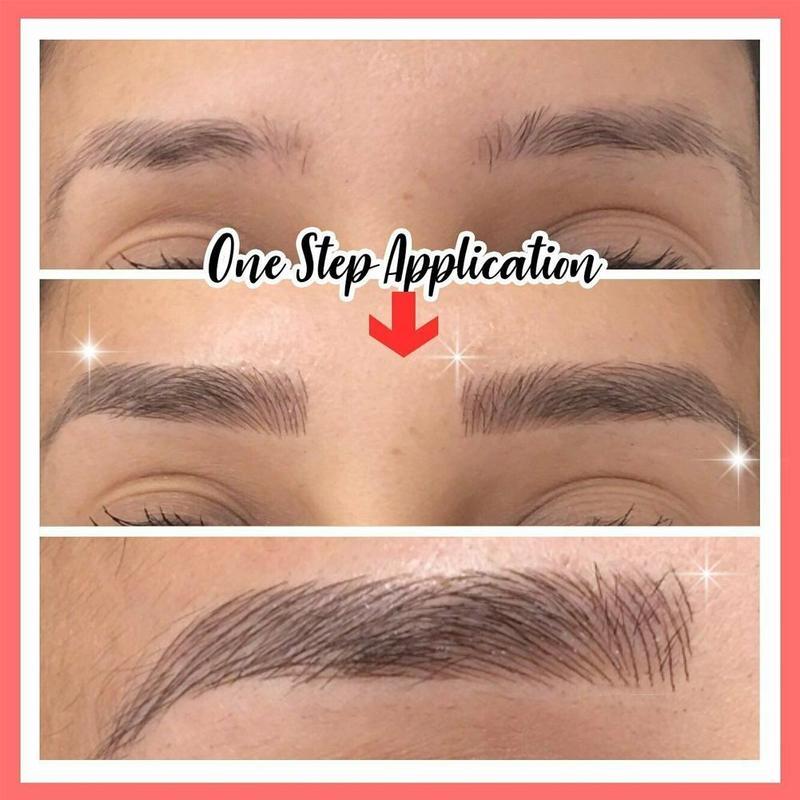 4D cheveux-like sourcil tatouage autocollant faux sourcils imperméable à l'eau durable maquillage à base d'eau sourcils autocollants cosmétiques