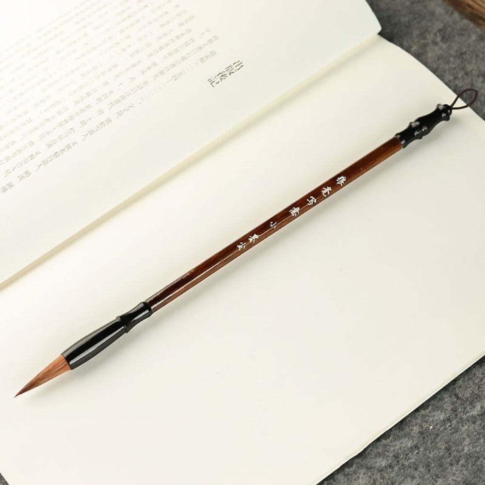 Pincel de caligrafía tradicional china, pintura al óleo, pelo de Lobo, escritura de escritura, madera, arte de alta gama, estudiante: Azul cielo