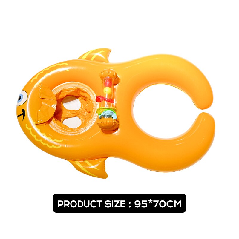 Flotador de anillo de natación para niños y adultos, plataforma flotante inflable de PVC para bebés y madres