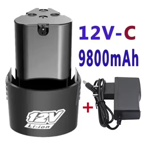 .Hohe Kapazität 12V 9800mAh Universal Akku Für Elektrowerkzeuge Elektrische Schraubendreher Elektrische 12V 6800mAh: plum