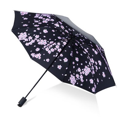 Umbrella Men Rain Woman Windproof Large Paraguas 3D Flower Print Sunny Anti-sun 3 Folding Umbrella Outdoor Parapluie: as picture18