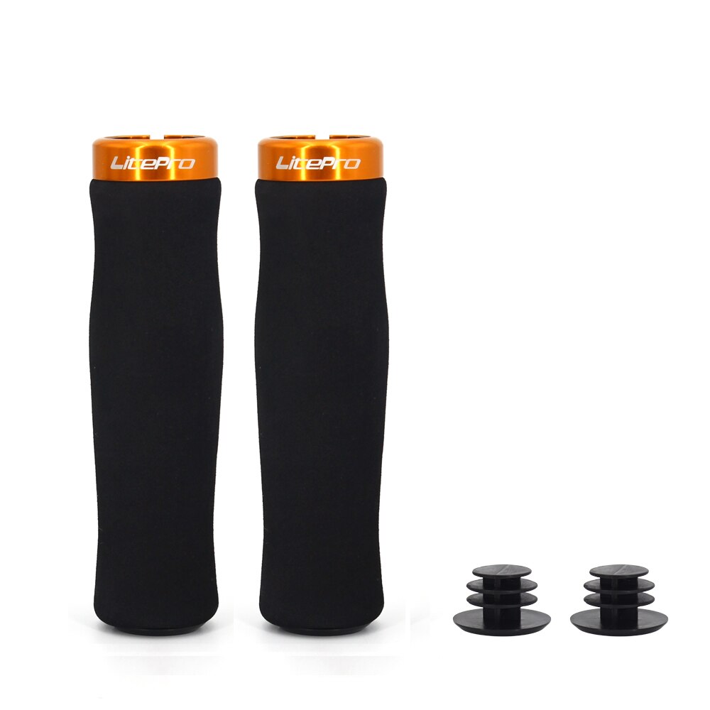 Litepro Bike Grips MTB BMX Road Cycling Handlebar Grips Anti-Skid Rubber Bicycle Grips Mountain mtb Grips Bicycle Accessories: LP grips orange