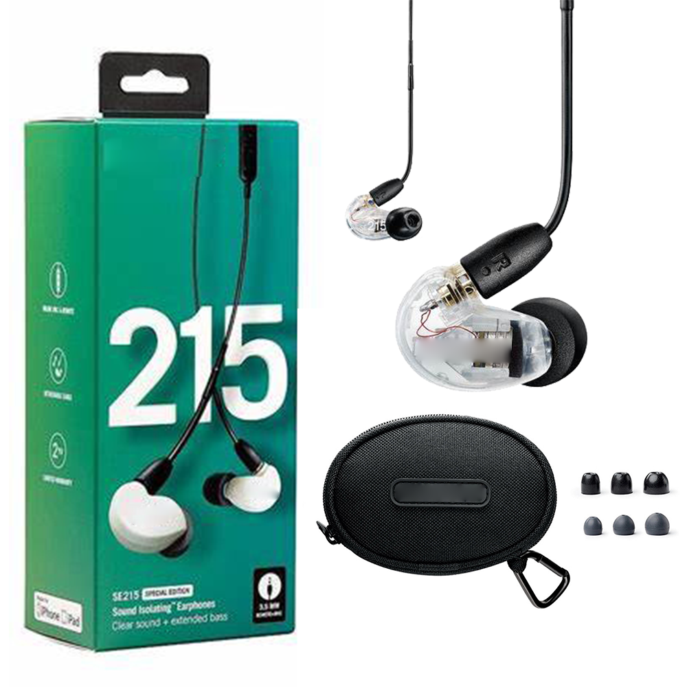 Topkwaliteit  se215 oordopjes hifi stereo ruisonderdrukking 3.5mm se 215 in afneembare oordopjes met doos vs  se535 se 535 grote