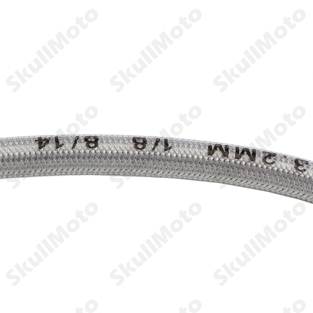 Kit de manguera de freno de motocross para motocicleta, tubería de aceite, línea trenzada, acero inoxidable reforzado hidráulico, ajuste trenzado, ATV Pit Bike