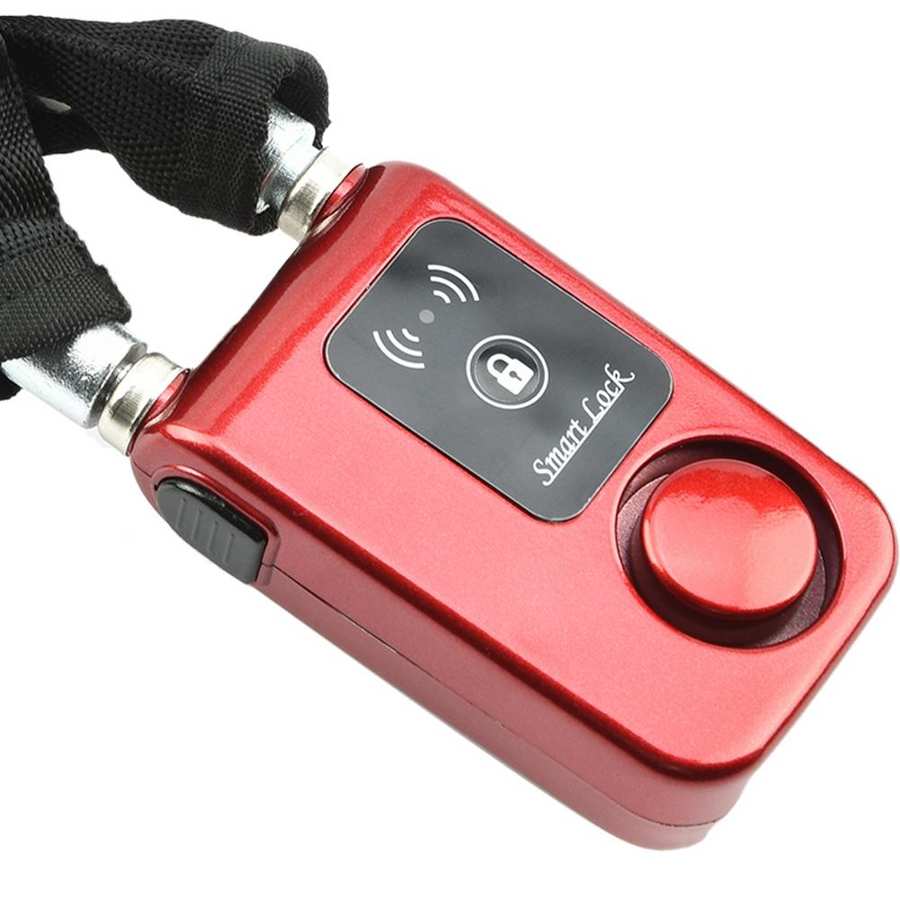 Y797G Waterproof Smart Bluetooth Bicycle Chain Lock Anti Theft Smartphone Control Lock Red