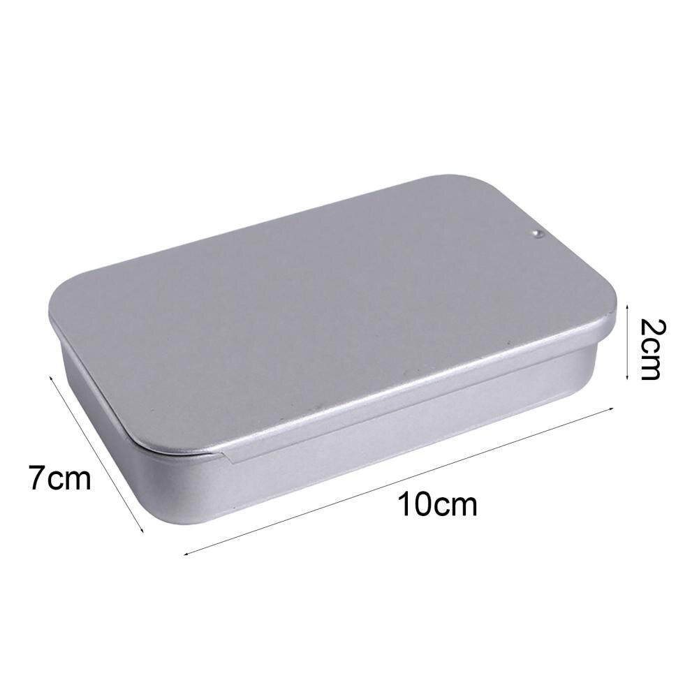Bird Feeder Push Pull Training Metal Sliding Food Storage Box For Parrot Silver Large-capacity Square Bird Snack Storage