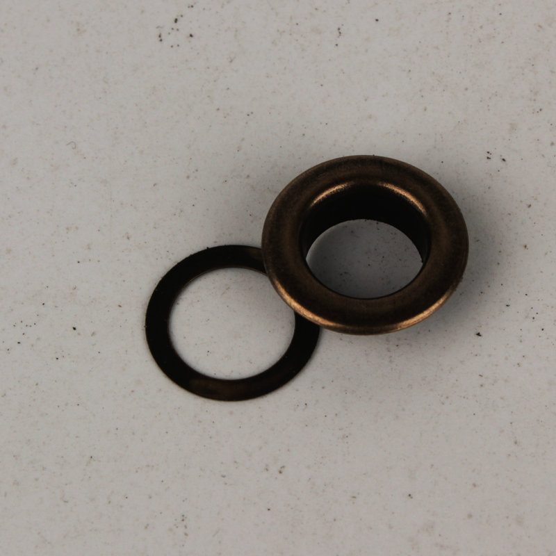 300set 10MM COPPER Antique Silver eyelets buttons clothes accessory handbag findings: Antique Brass