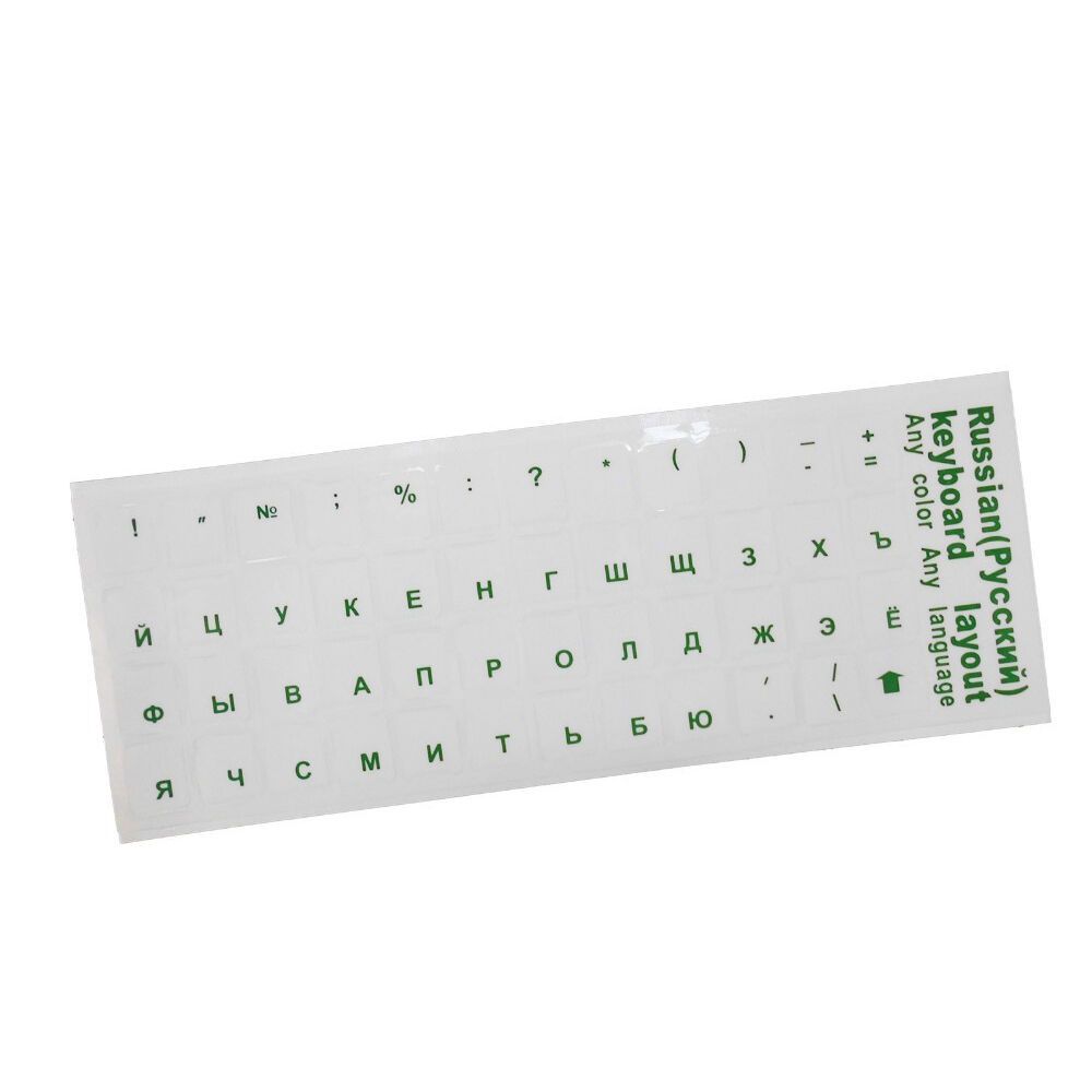 Durable Protective Film No Alphabet Transparent Keyboard Stickers Language Russian