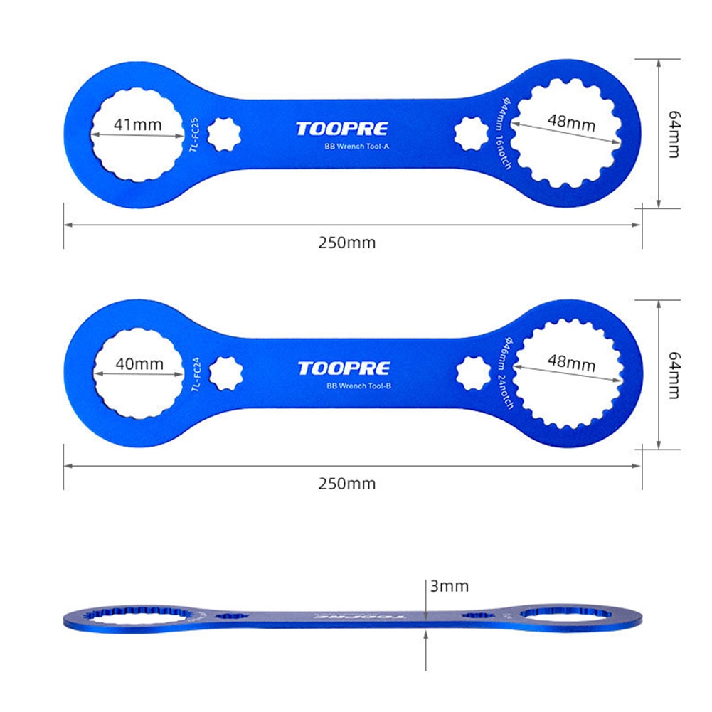 Toopre Bb Moersleutel Fiets Trapas Reparatie Tool Remover Fiets Bb Installeren Voor Dub Bike Centrale As Removal Accessoires