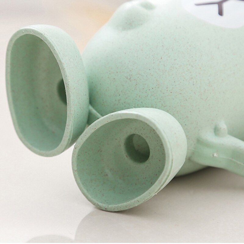 Wheat Straw Cartoon Animal Toothbrush Cup Bathroom Tumbler Mouthwash Travel Toothbrush Holder Cup Bathroom Accessories