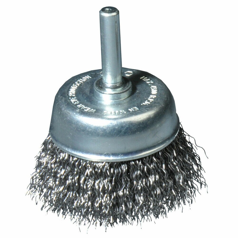 75mm Steel Wire Cup Brush 6mm Shank For Removing Paint Derusting Polishing For Grinders Rotary Tools Accessories