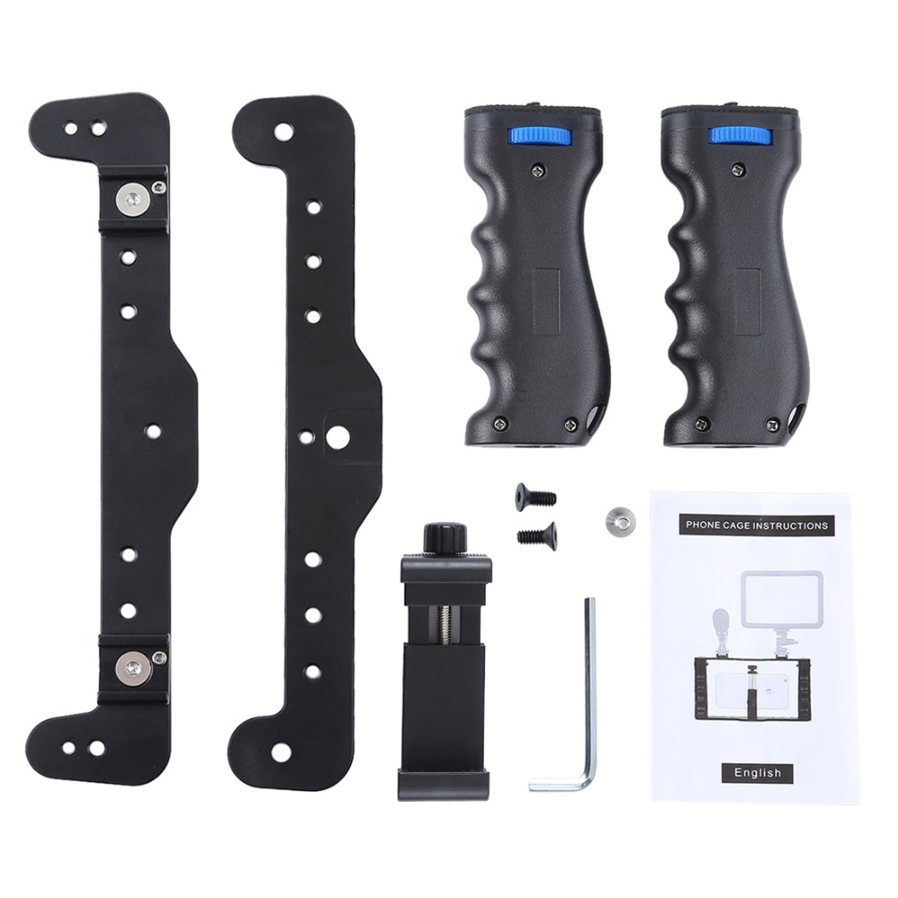 PULUZ Live Rundfunk Smartphone KäFeige Video Anlage Filmausrügestochen Aufnahme Griff Stabilisator Halterung Kamera Vlogging Anlage fallen