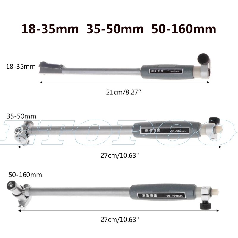 Dial Bore Gauge Set, 50-160MM Diameter Indicator Meten Motor Cilinder Tool Kit Metaal Ultra-precisie Industriële Gereedschappen voor Betere Meting Dial Bore Gauge Set, 50-160MM Diameter Indicator Meten Motor Cilinder Tool Kit Metaal Ultra-precisie Industriële Gereedschappen voor Betere Meting