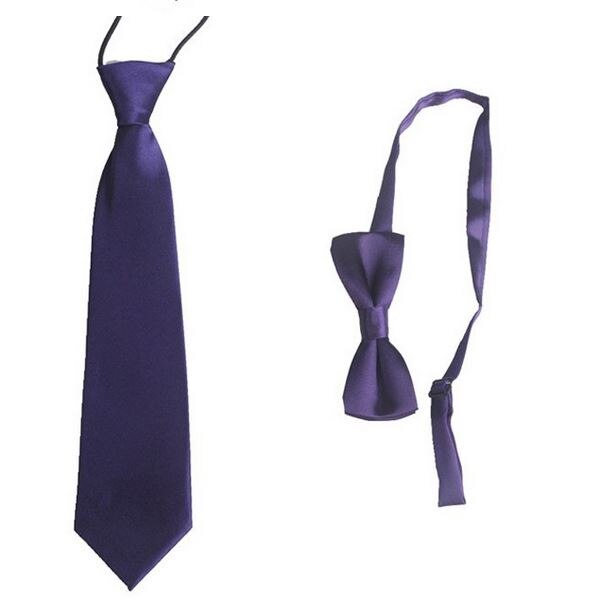 Kinderen Jongen Baby & Kids Leuke Kids Ties Bowtie Set Stropdas Bruiloft Kleding Accessoires HHtr0012: Dark Purple