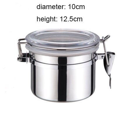 XMT-Dom ze stali nierdzewnej zapieczętowany słoik pojemnik miski cukru herbaty Polak robić przechowywania kawy przyprawy odlewnik 1pc