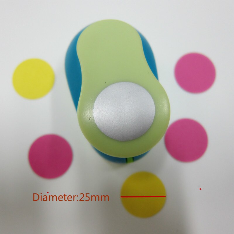 8-75mm Circle Shape Craft Punch Cortador De Papel Scrapbook Paper Cutter Foam School Manual DIY Round Hole Punches: 1PCS 25mm A8810 