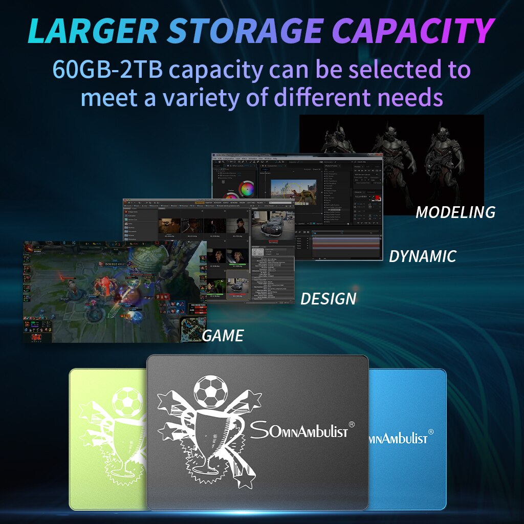 metallo 2.5 sata sata3 ssd 60GB 120GB 240GB 480GB 960GB 2TB unità a stato solido interna per discoteca rigido desktop portatile