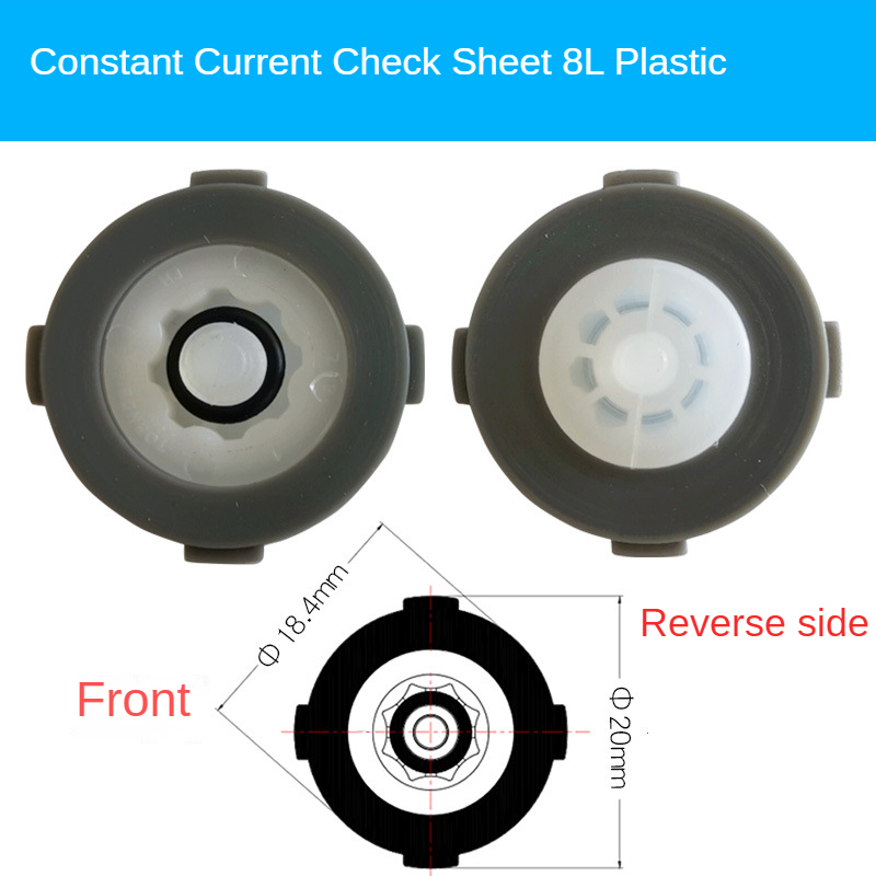1 Pcs Constant Flow Sheet Built-in Shower Head Top Spray/faucet Flow Limiting Water Saving Sheet Check Valve Water Saver DN15: Lavender