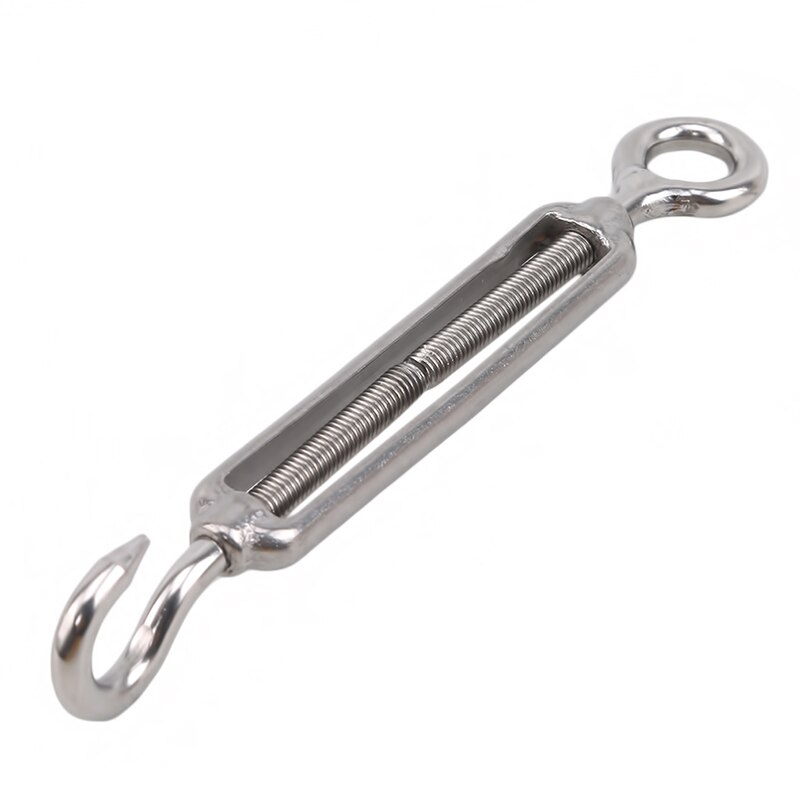 304 Stainless Steel Flower Basket Screw M4 M5 M6 M8 Rotate Chain Wire Rope Tensioner Bloom Bolt Tension Turnbuckle: M5