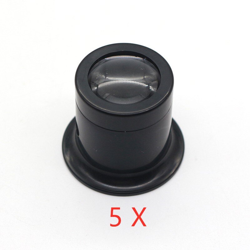 Monocular Magnifying Glass 5X/10X Portable Loupe Lens Jeweler Watch Magnifier Tool Eye Magnifier Len Repair Kit Tool: 1 pc 5 X