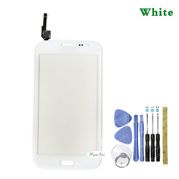 Di Alta Qualità 4.7 "per Samsung galassia vincita GT-i8552 GT-i8550 I8552 I8550 Duos tocco schermo Digitizer Sensore Esterno Obiettivo di Vetro pannello: bianca con Tool