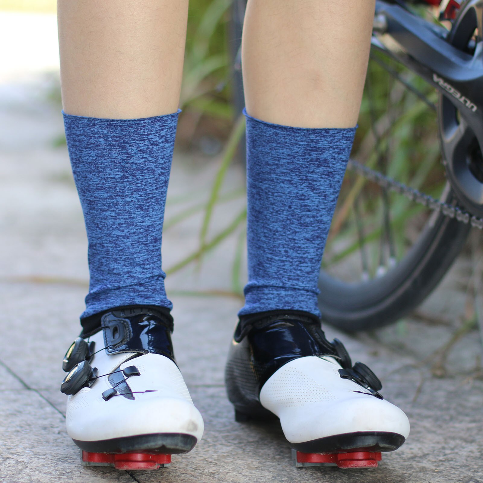 Fietsen Sokken Siliconen Anti Slip Dikke Warme Splitsen Enkel Sport Sokken Voor Outdoor Running Wandelen Basketbal
