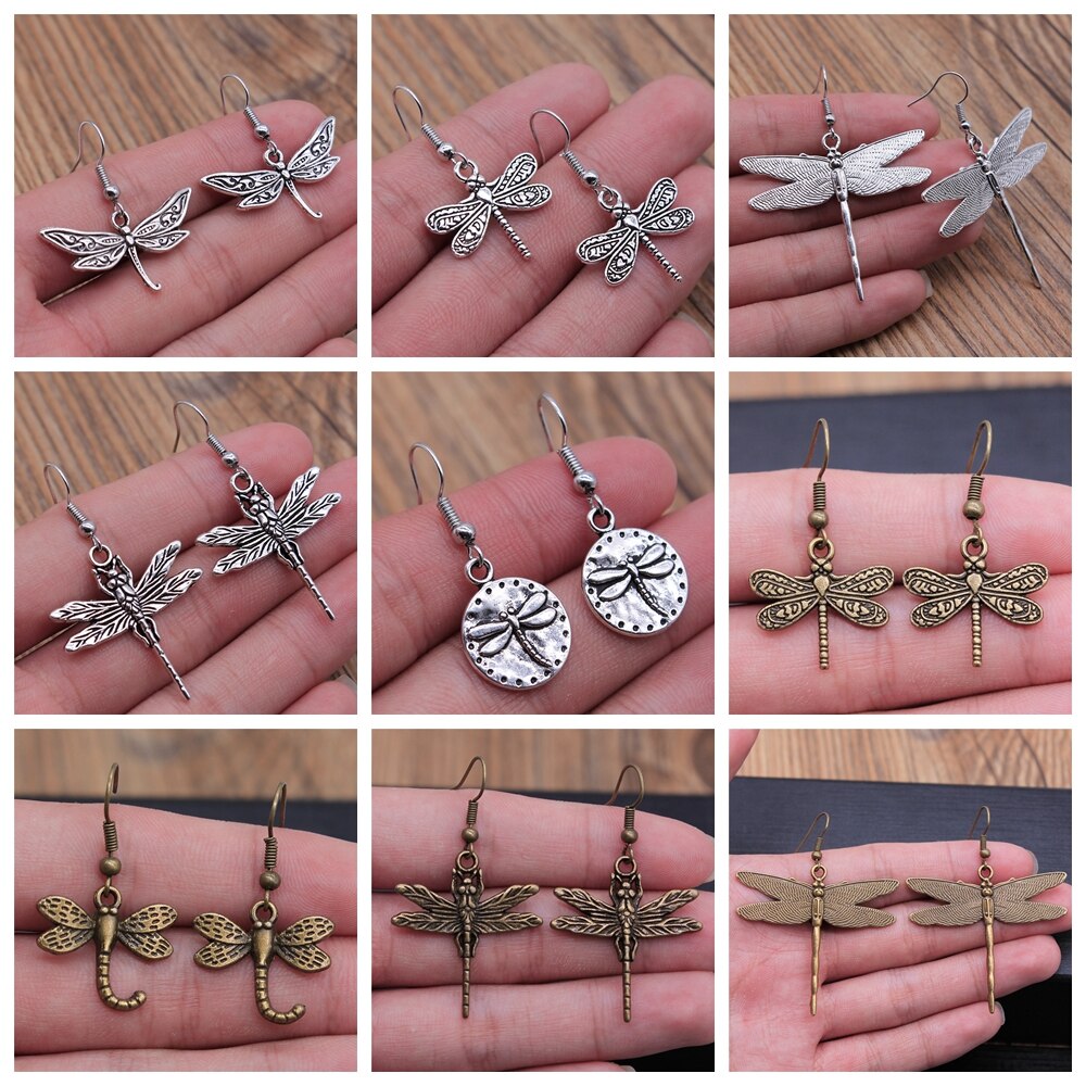 Vintage Dangle Dragonfly Oorbellen Lange Earring Zomer Stijl Voor Meisjes Vrouwen Sieraden