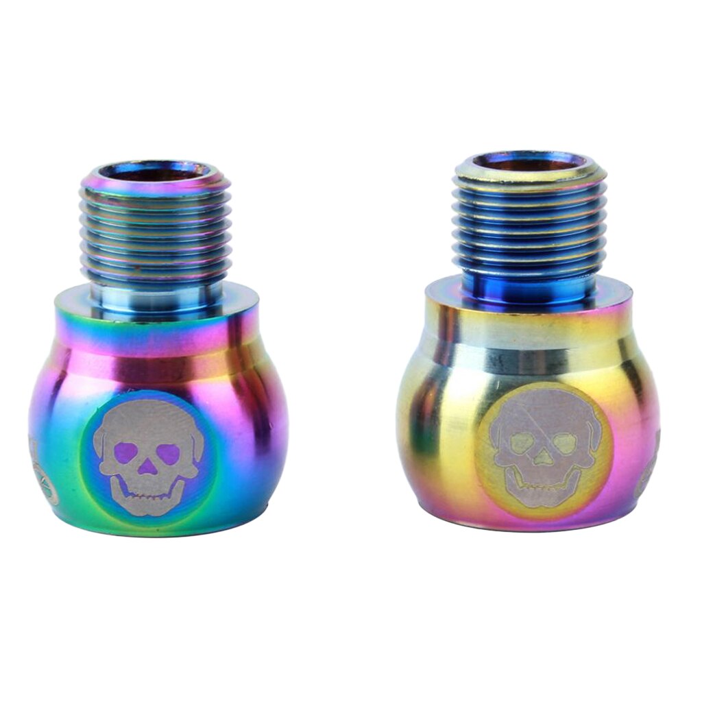 1 par cykel cykel pedal forlænger adaptere sæt til 9/16 tommer krank  m14 x 1.25 tråd 20mm: Rianbow
