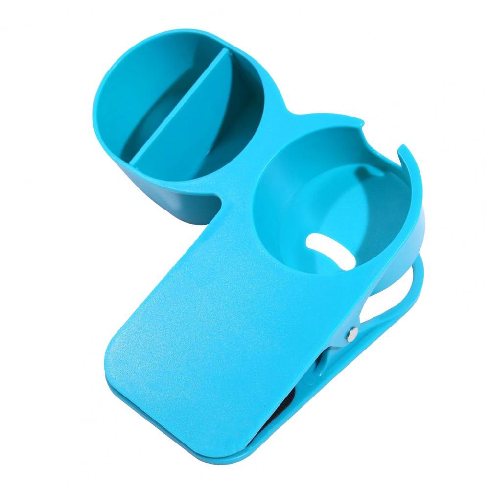 Convenient Bottle Stand Clamp Adjustable with Storage Case Flexible Office Storage Cup Holder Clip: Blue