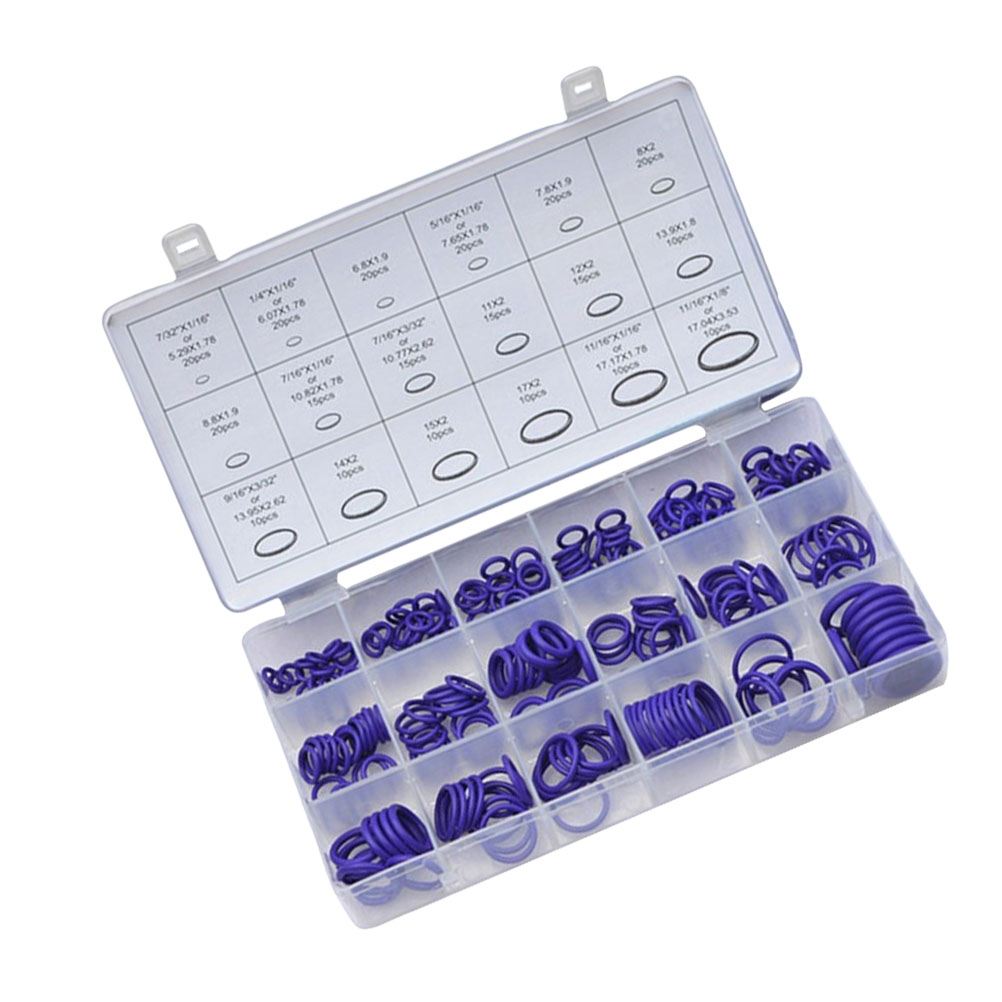 265pcs O Sealing Ring Car Air Conditioning Sealing Ring Auto Air Conditioning Repair Tool Rubber Insulation Gasket for Home Car