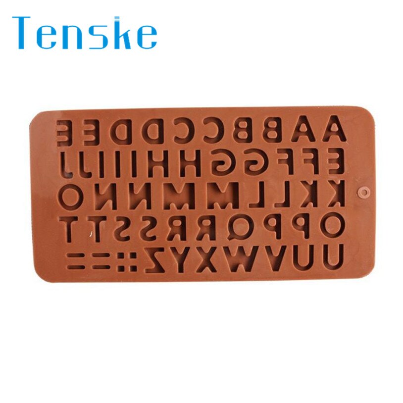 Tenske bageforme 26 bogstaver silikone chokolade kage form håndværk småkage slik isterning  u70418