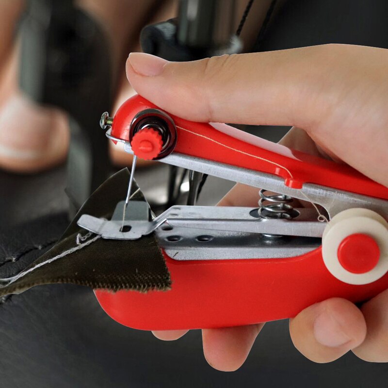 Mini Hand-Held Clothes Fabrics Sewing Machine Sewing Tools 1PC Mini Portable Needlework Cordless