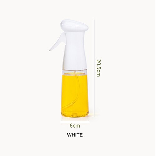 Koken Olie Spuit Olijfolie Fles Barbecue Spray Fles Salade Voor Bakken Braden 210Ml Kruiden Keuken Koken Gereedschap: White